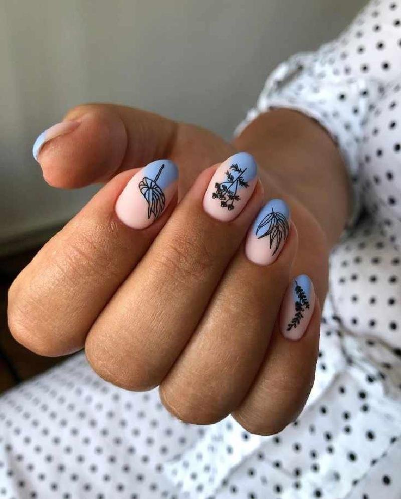 Ногти короткие
