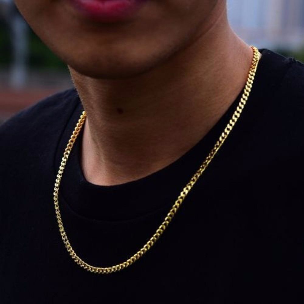 Золотая цепь Cuban link