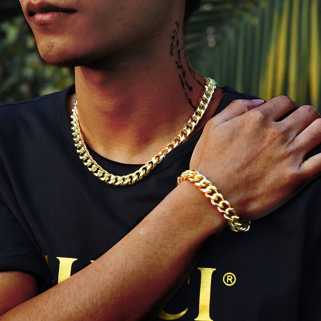 Золотая цепь Cuban link