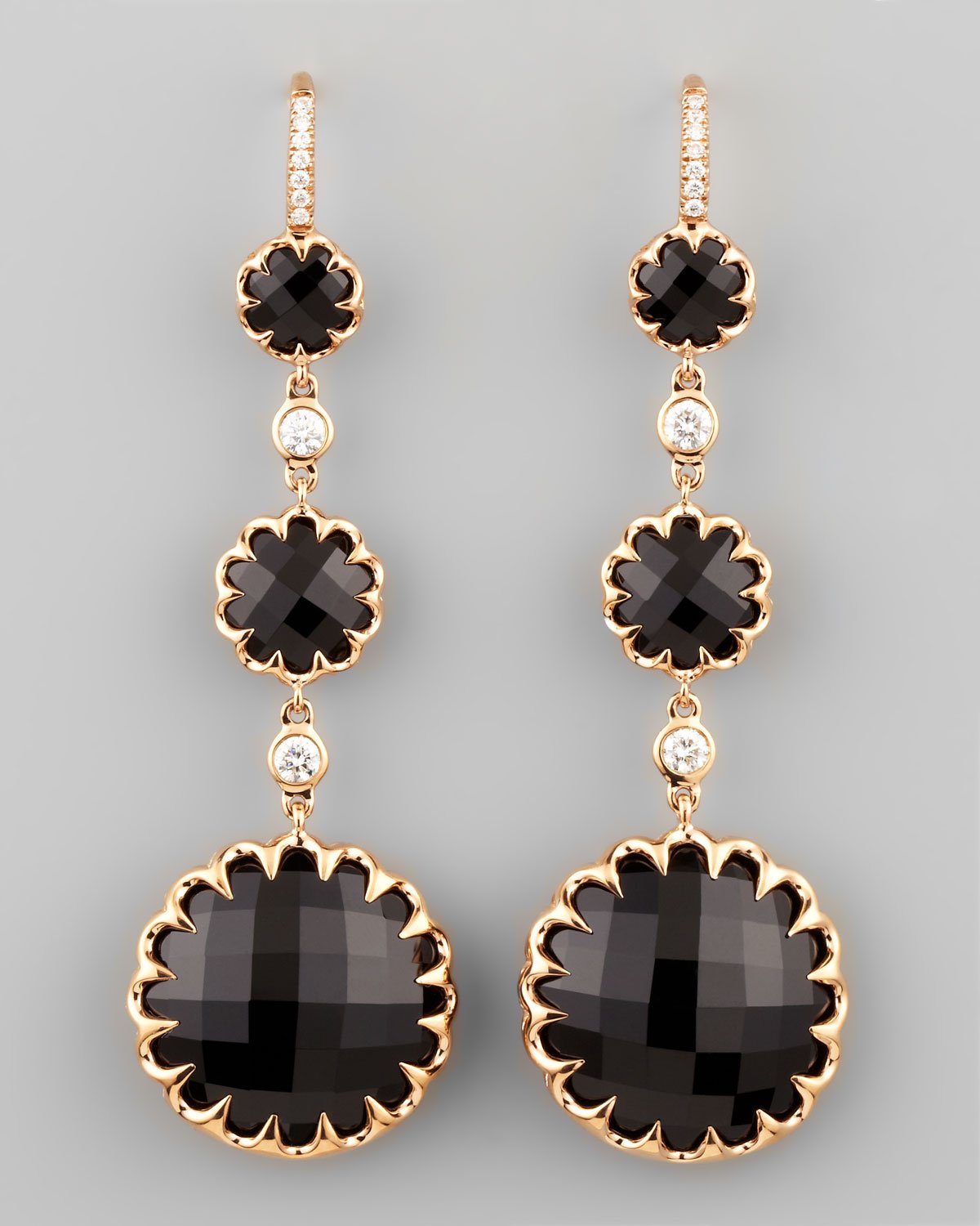 Bugari Onyx серьги