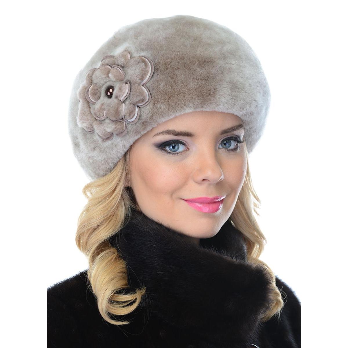 Беретки женские зимние
