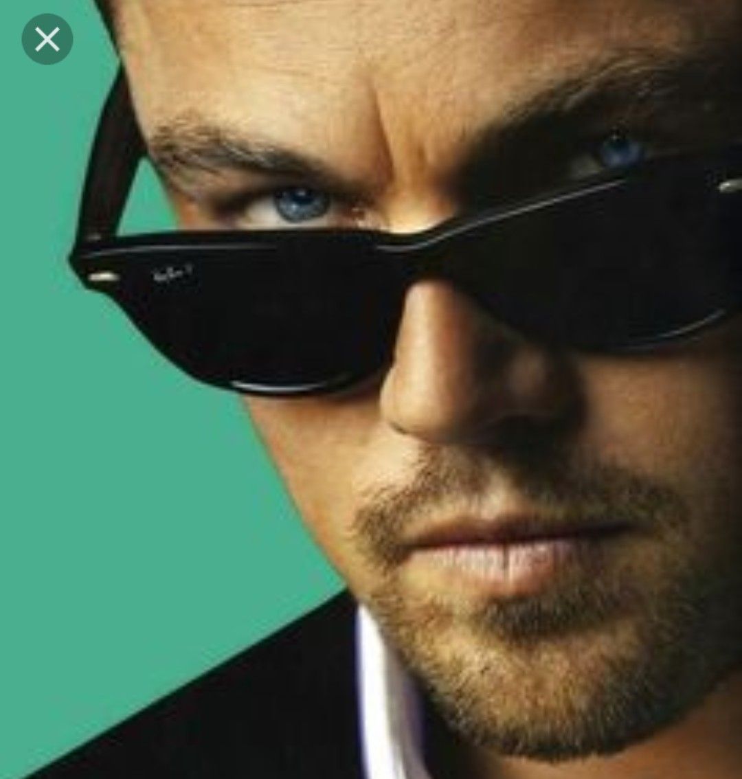 Ди Каприо в очках ray ban
