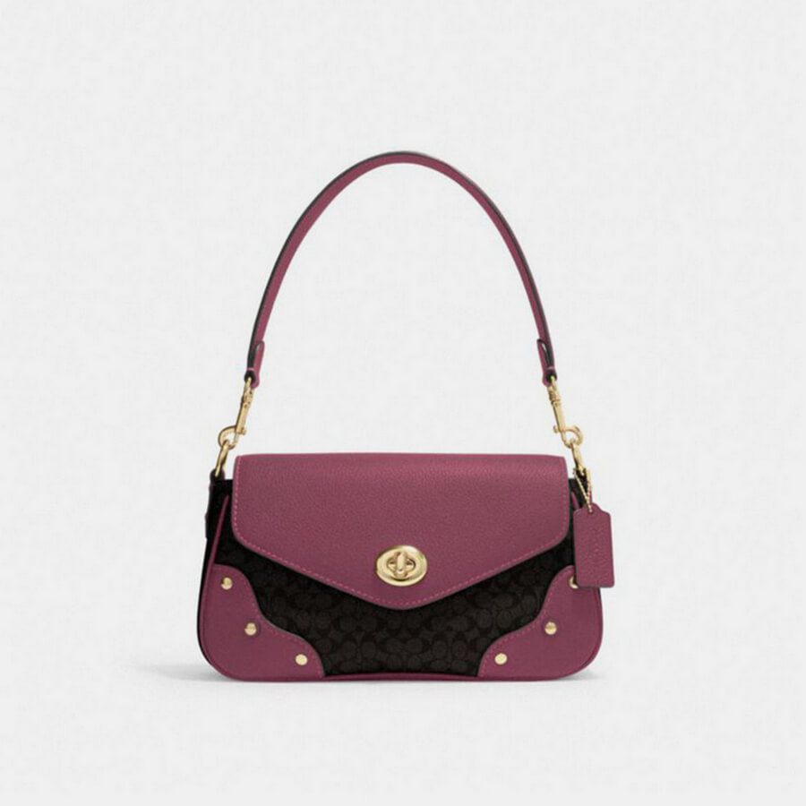 Millie Shoulder Bag in Colorblock Signature Canvas