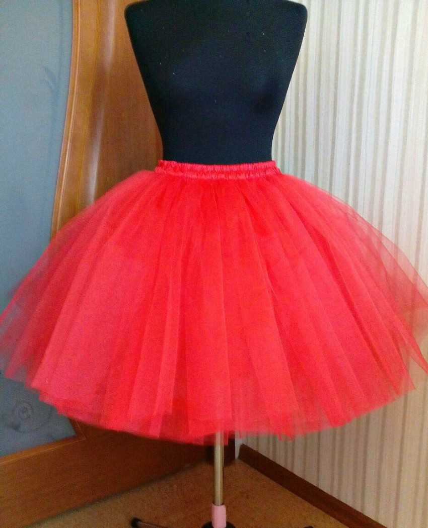 Юбка из сетки