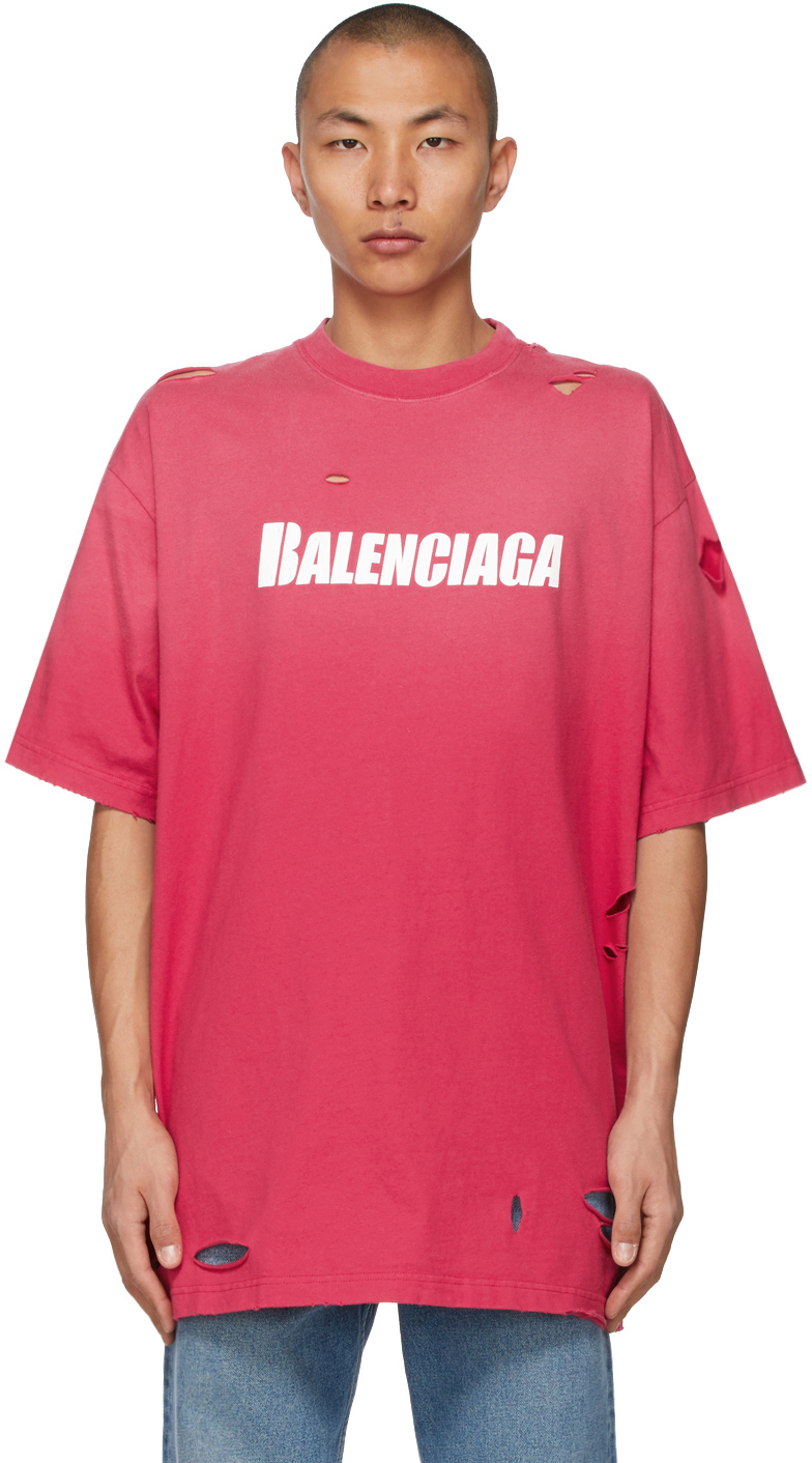 Balenciaga футболка с дырками