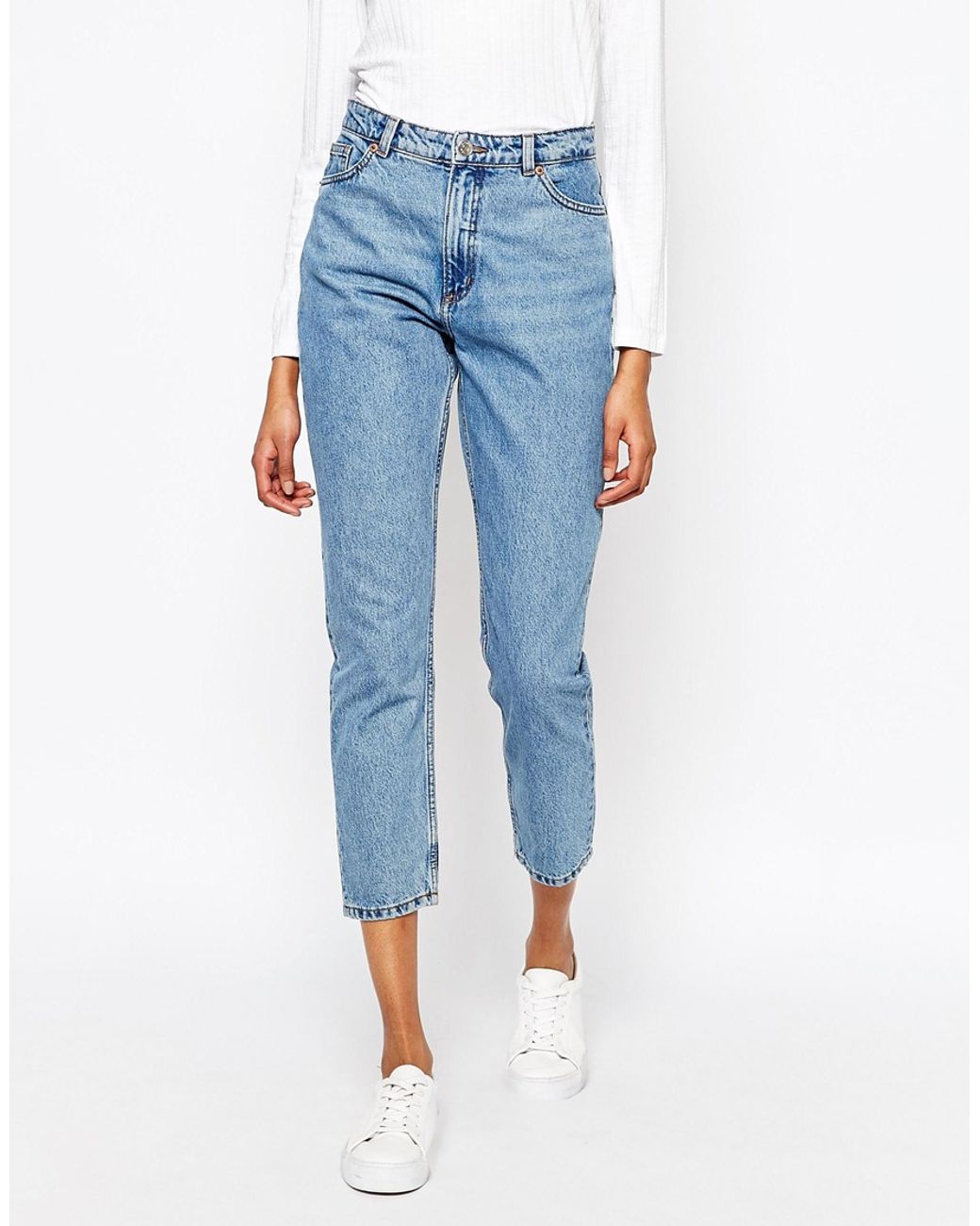 Джинсы mom High Waist Mango