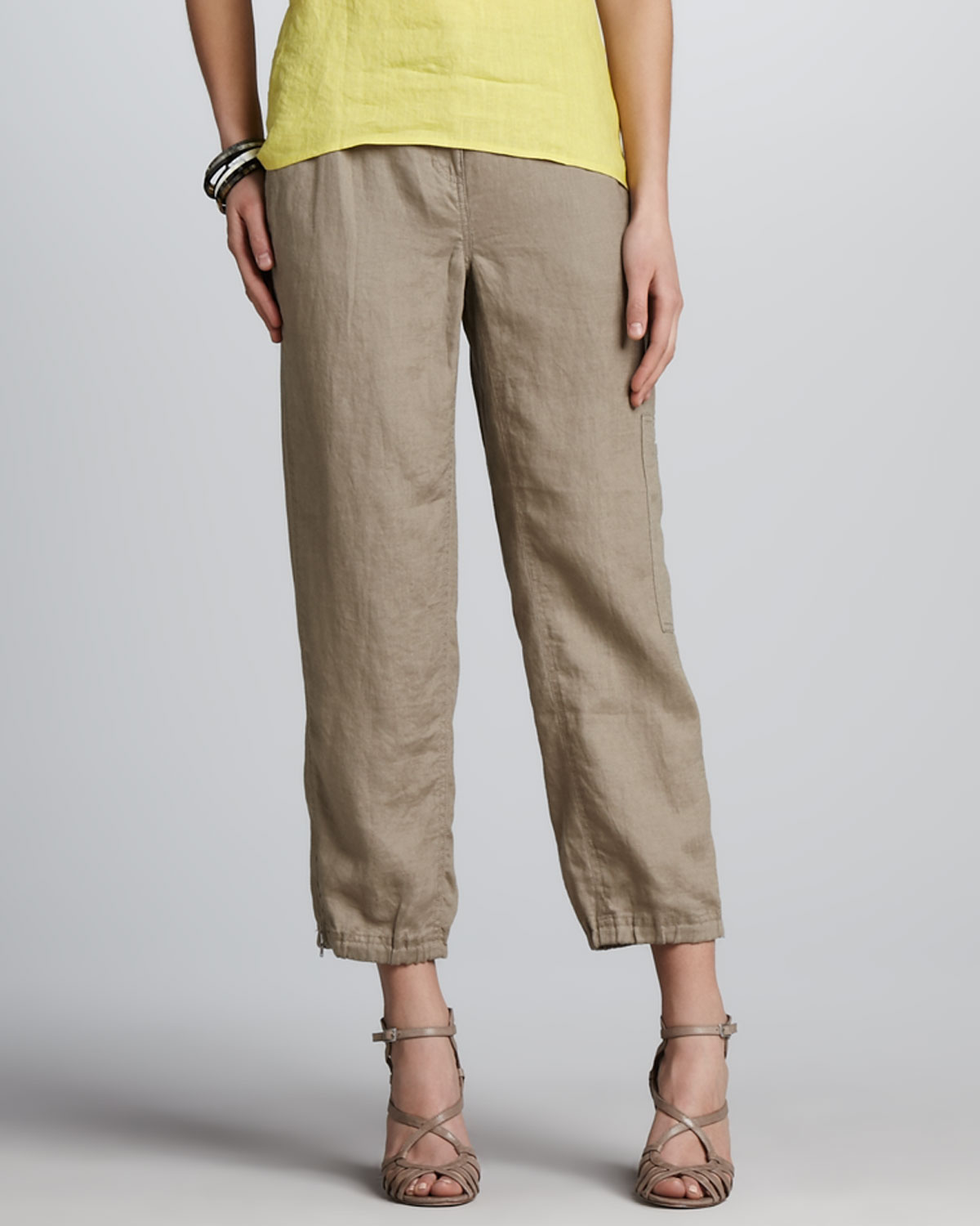 Льняные брюки Zara 2023