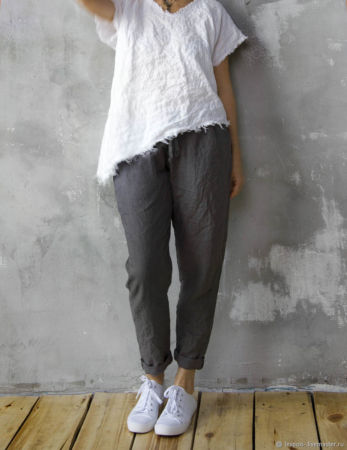Льняные брюки Denim co