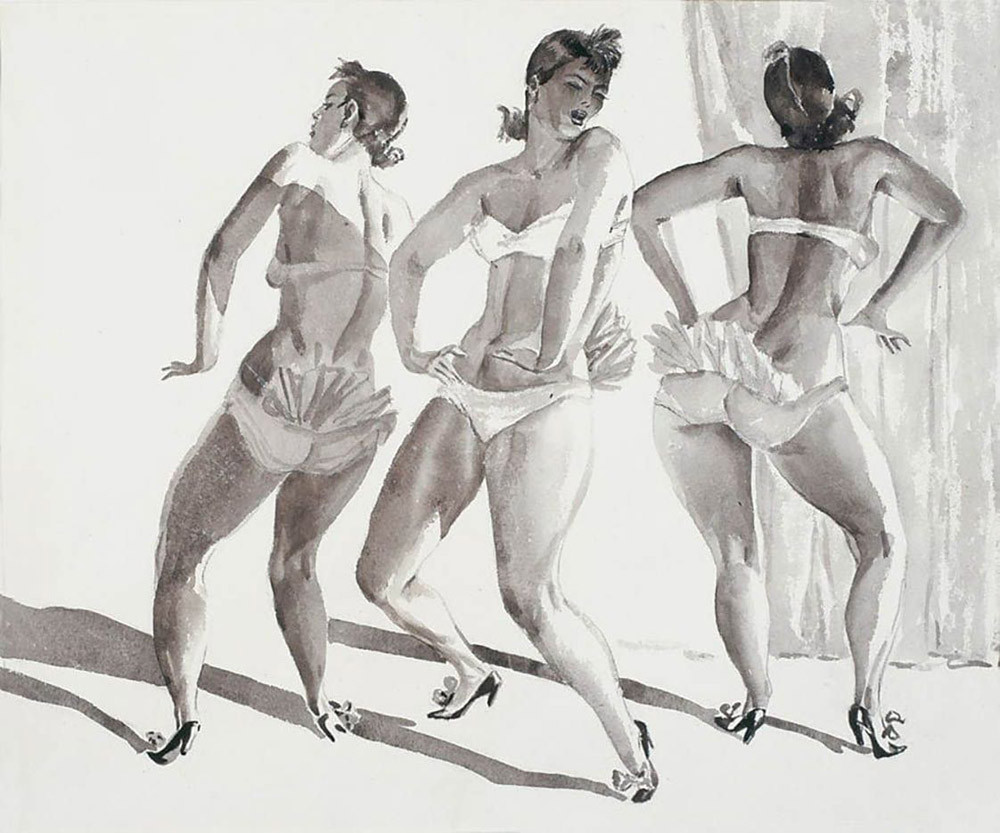 Александр Дейнека 1935 г. эстрадный танец. Бурлеск