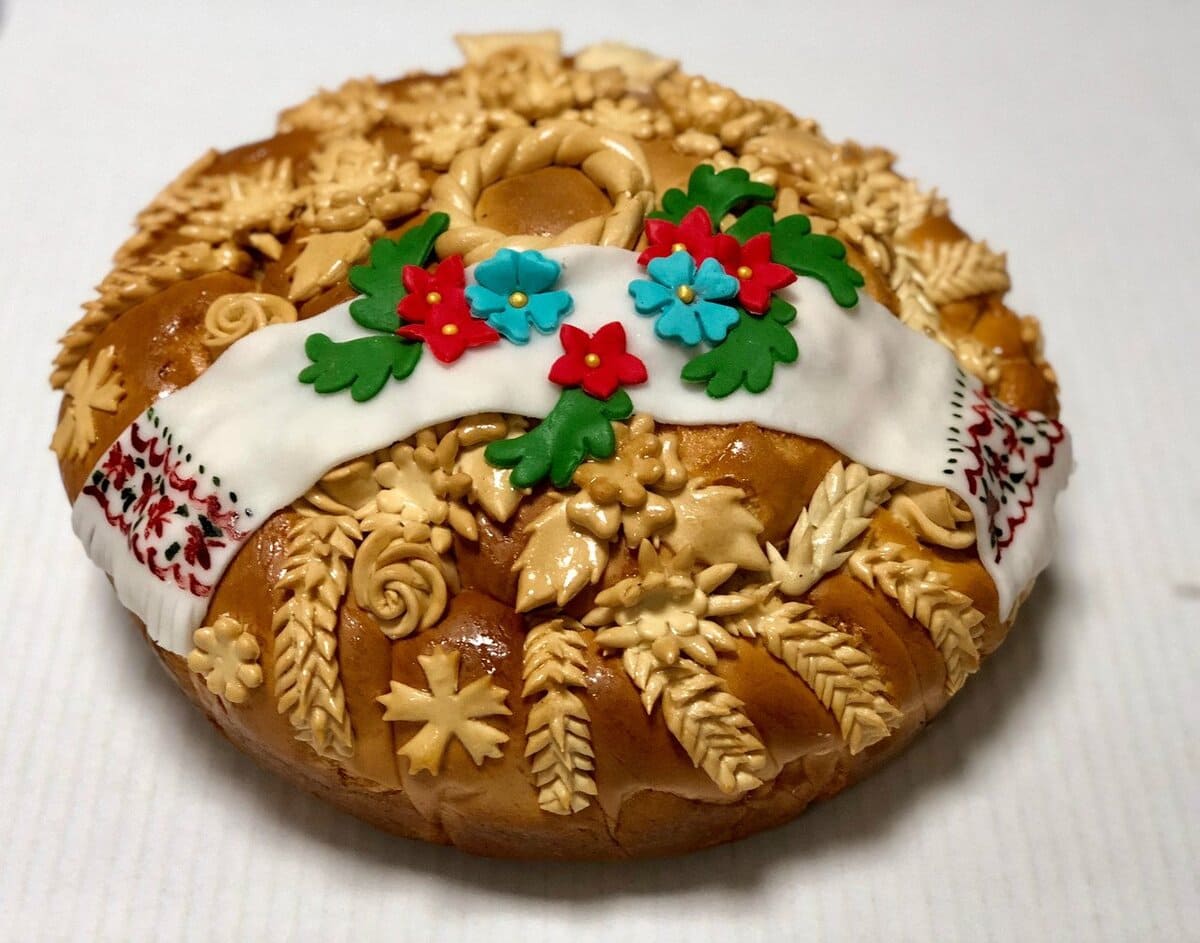 Свадебный каравай золотой Колос