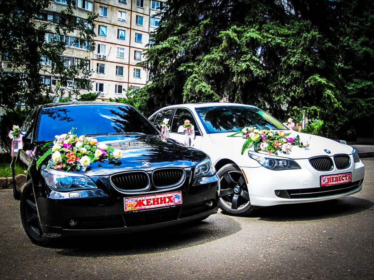 БМВ е60 на свадьбе