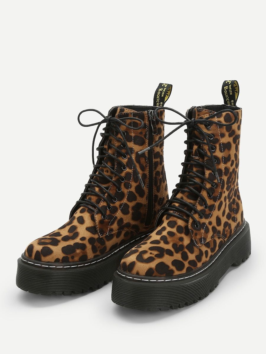 Dr. Martens ботинки леопардовые