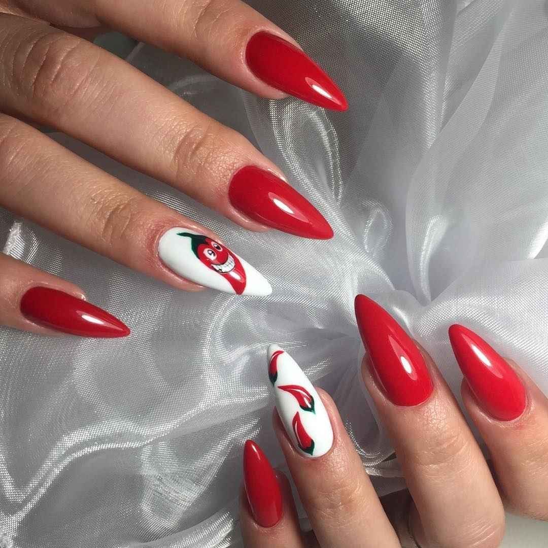 Маникюр с перчиком Чили