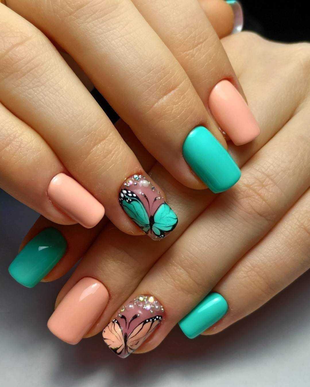 Модные яркие ногти
