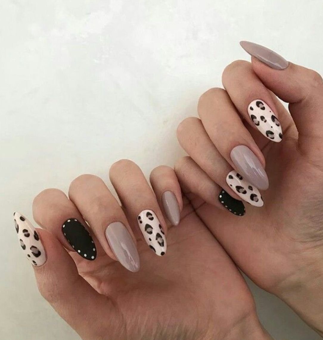 Леопардовый маникюр