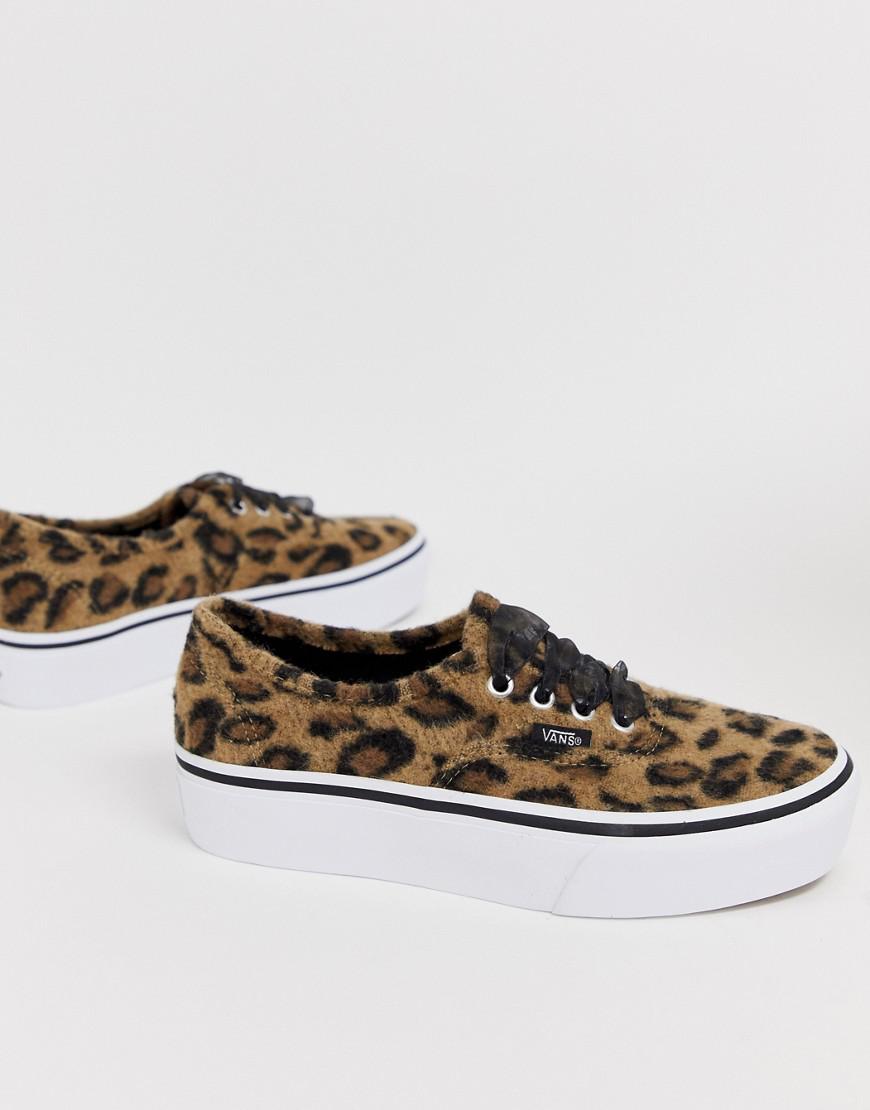 Кеды vans Filmore леопард