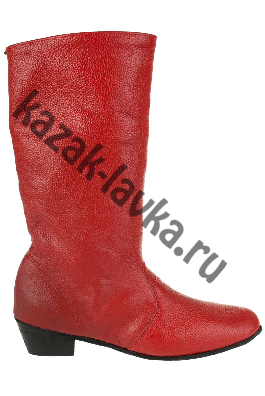 Сапоги казаки красные