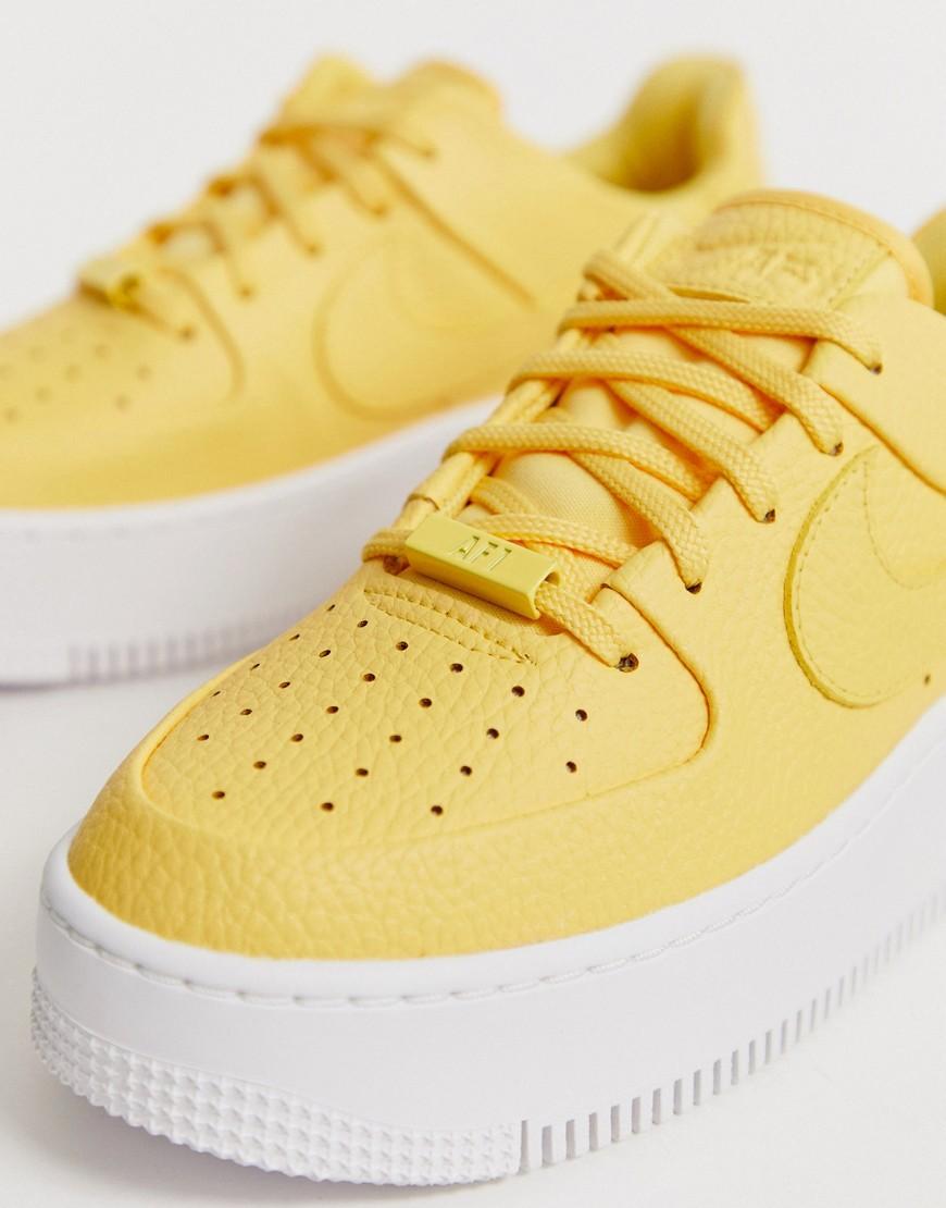 Nike Air Force 1 желтые