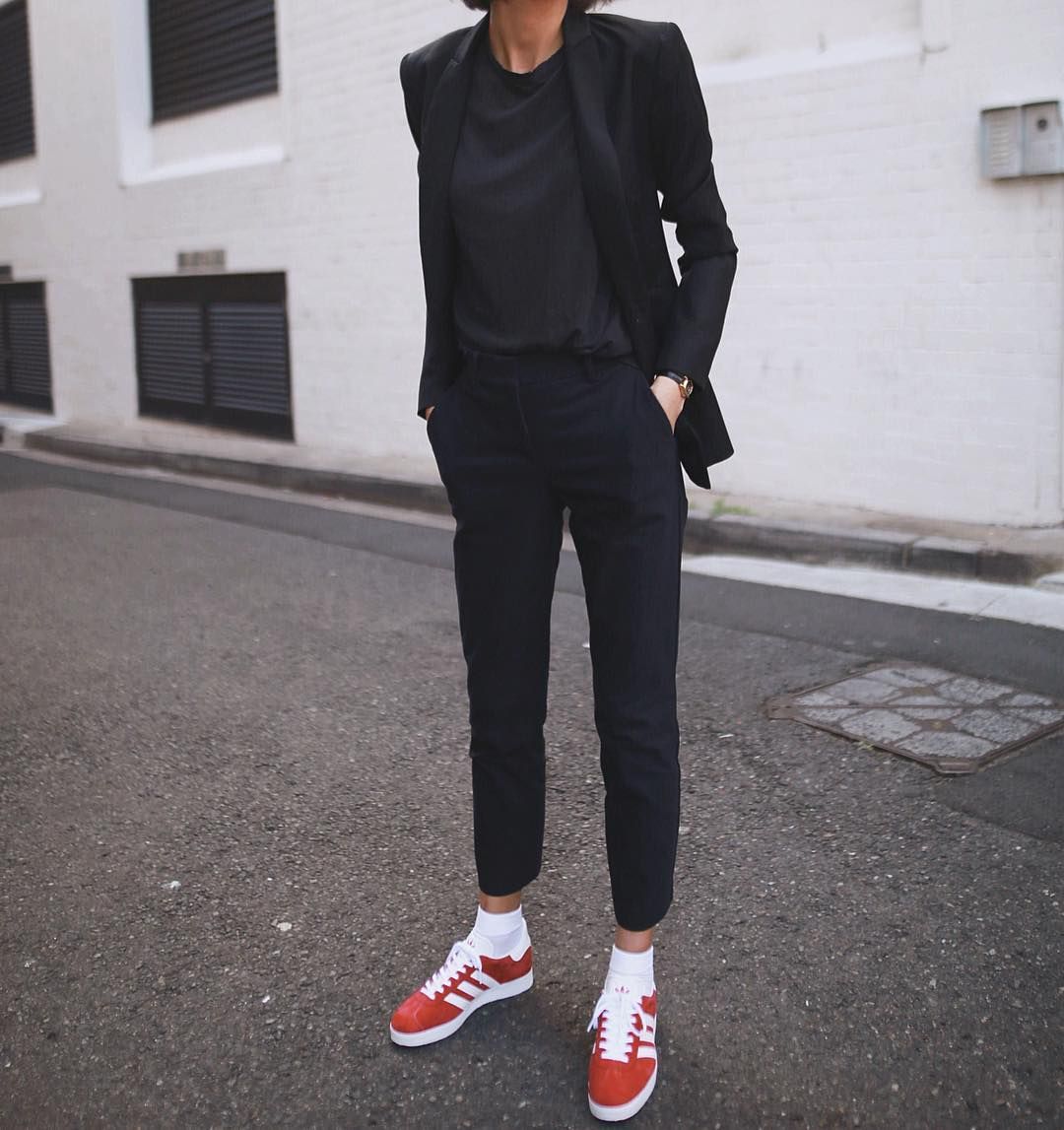 Adidas Gazelle Red outfit