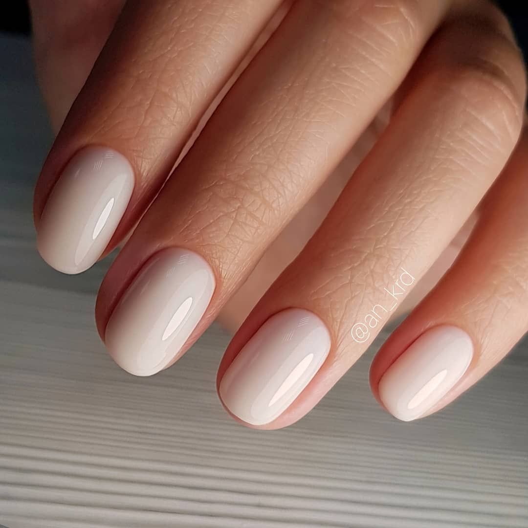 Короткие овальные ногти
