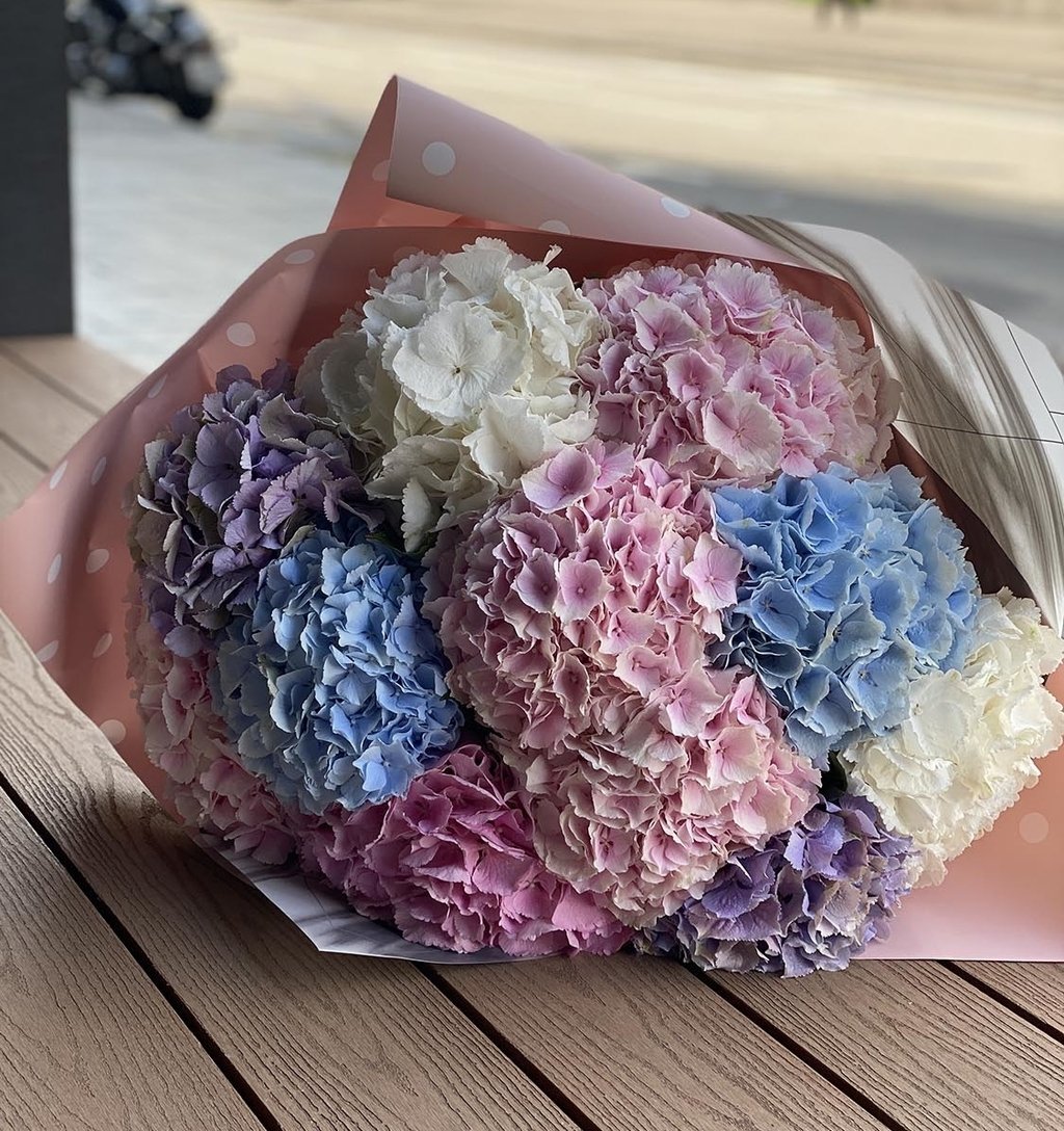 Bouquet Rose букет Роуз гортензия