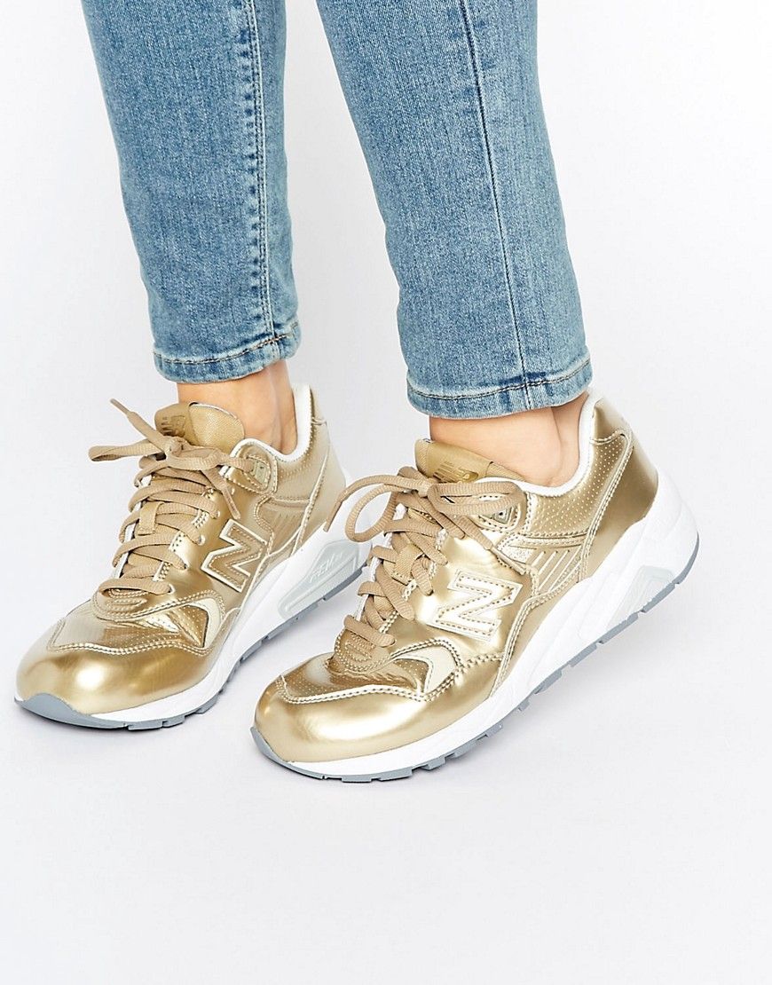 New Balance 574 женские золотые