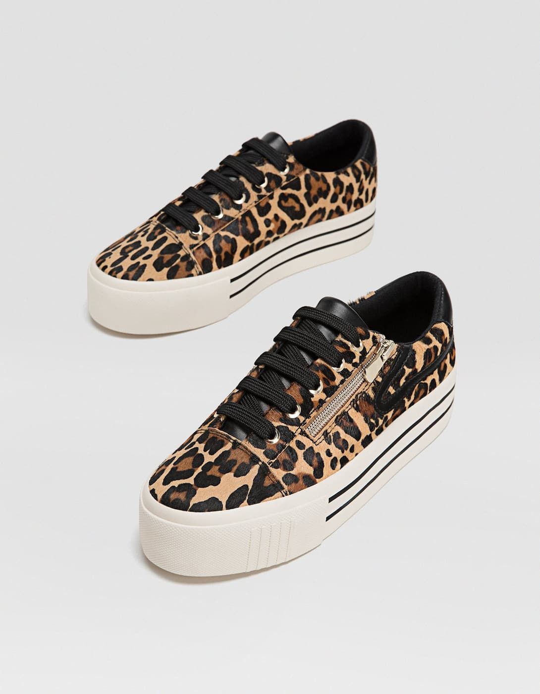 Кеды Skechers леопардовые