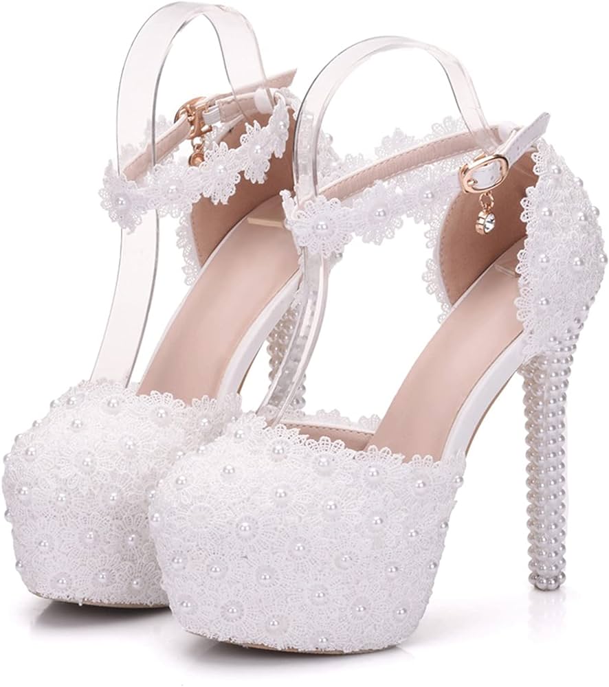 Женские белые свадебные туфли