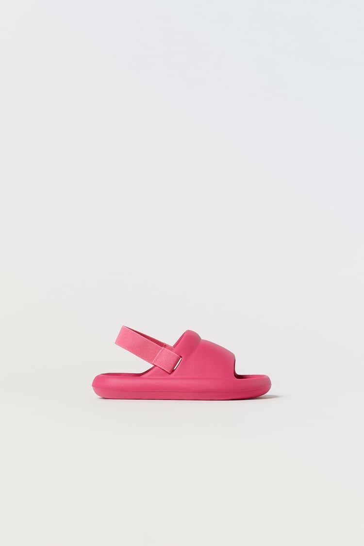 Белые шлепанцы Zara