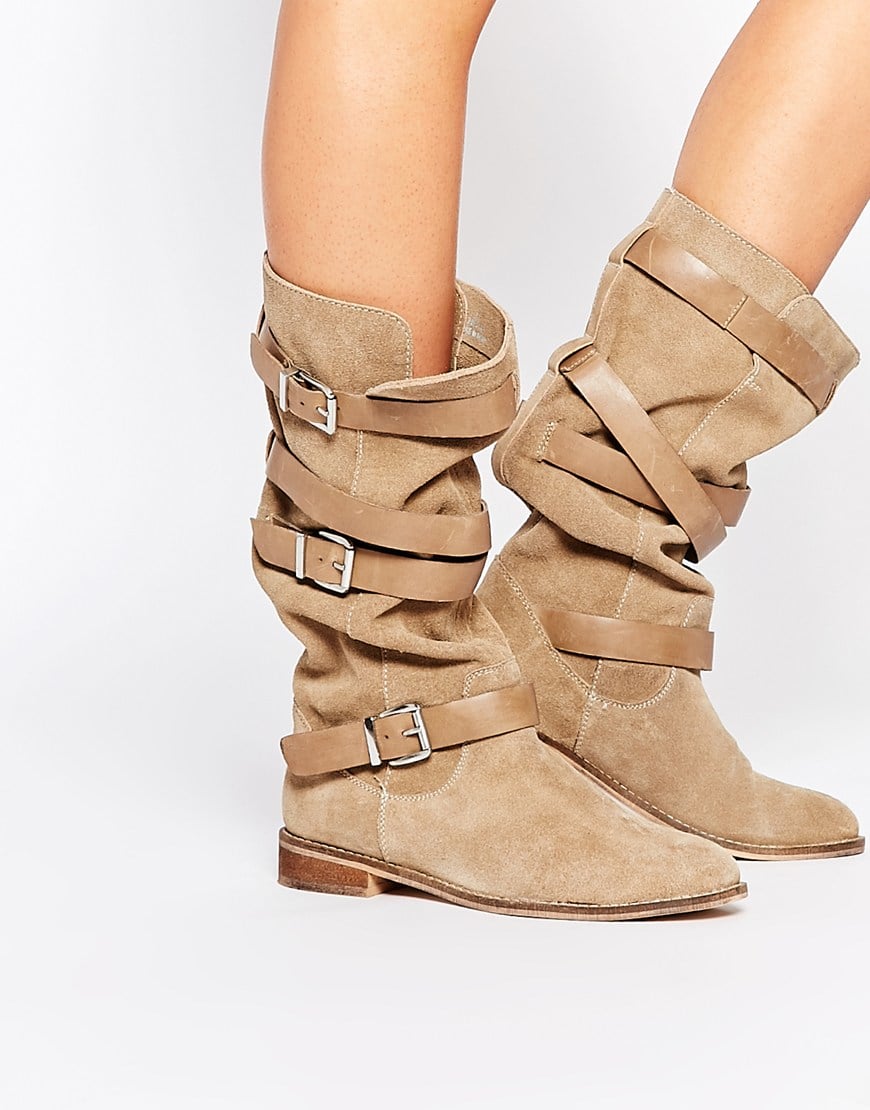 Замшевые сапоги ASOS candid ASOS