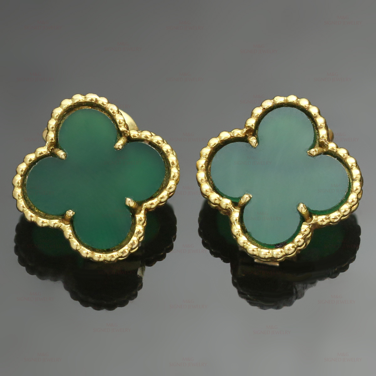 Van Cleef серьги Клевер оригинал