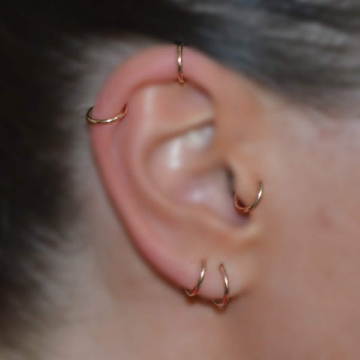 Кольцо для пирсинга Daith Helix Rook