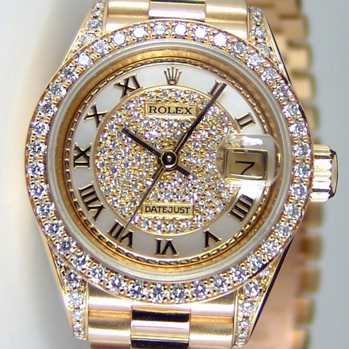 Ролекс Datejust золотые с бриллиантами