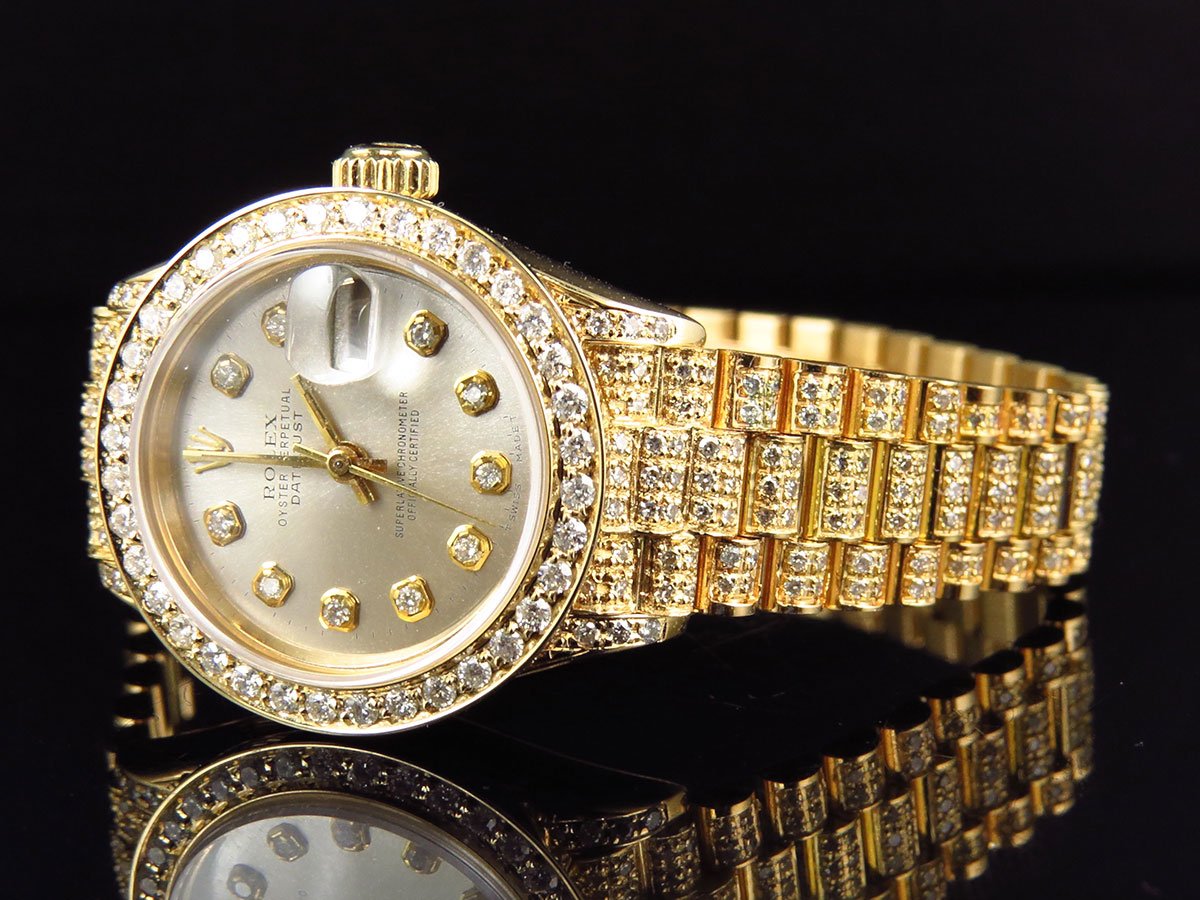 Rolex Iced watches 6 o Clock