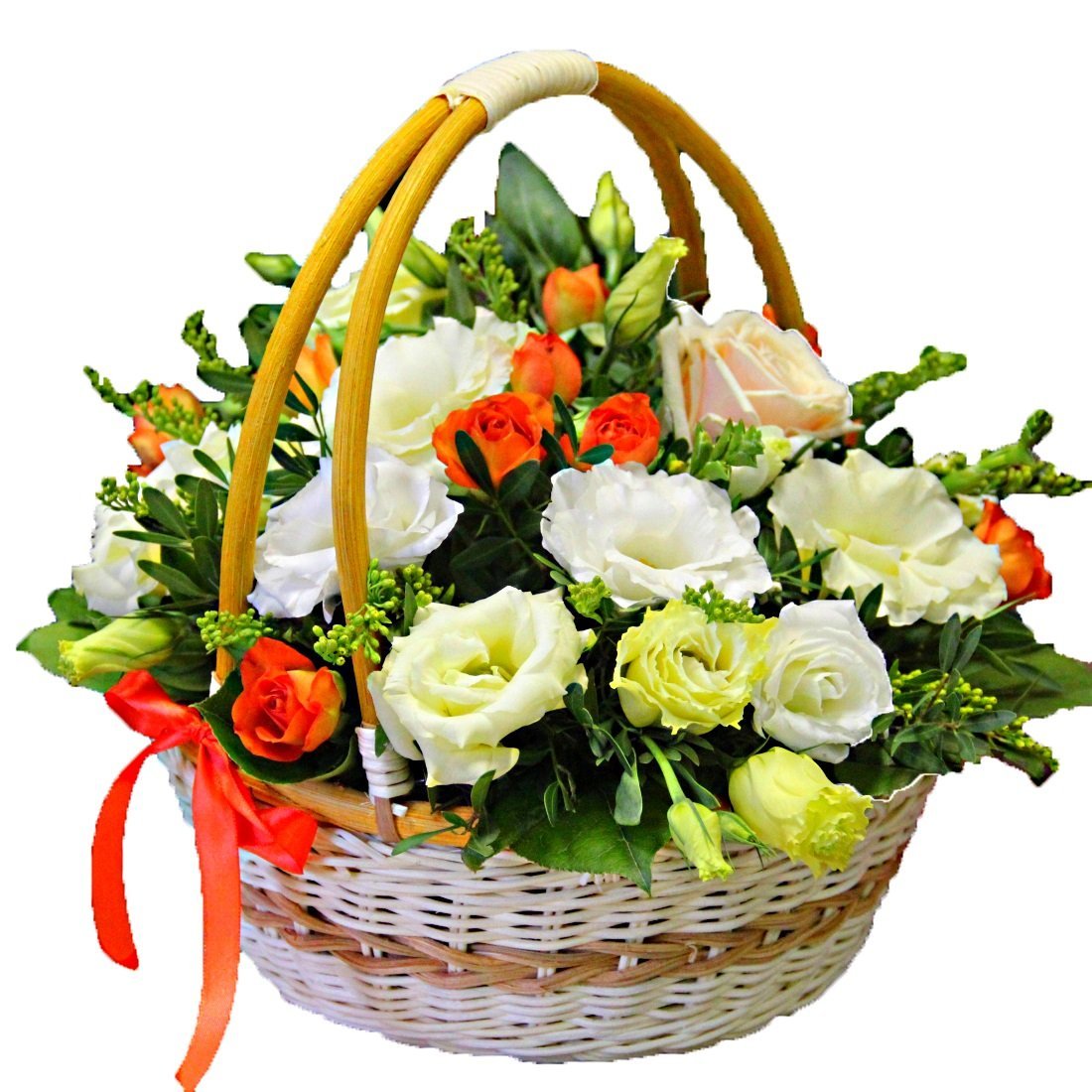 Цветы в корзине