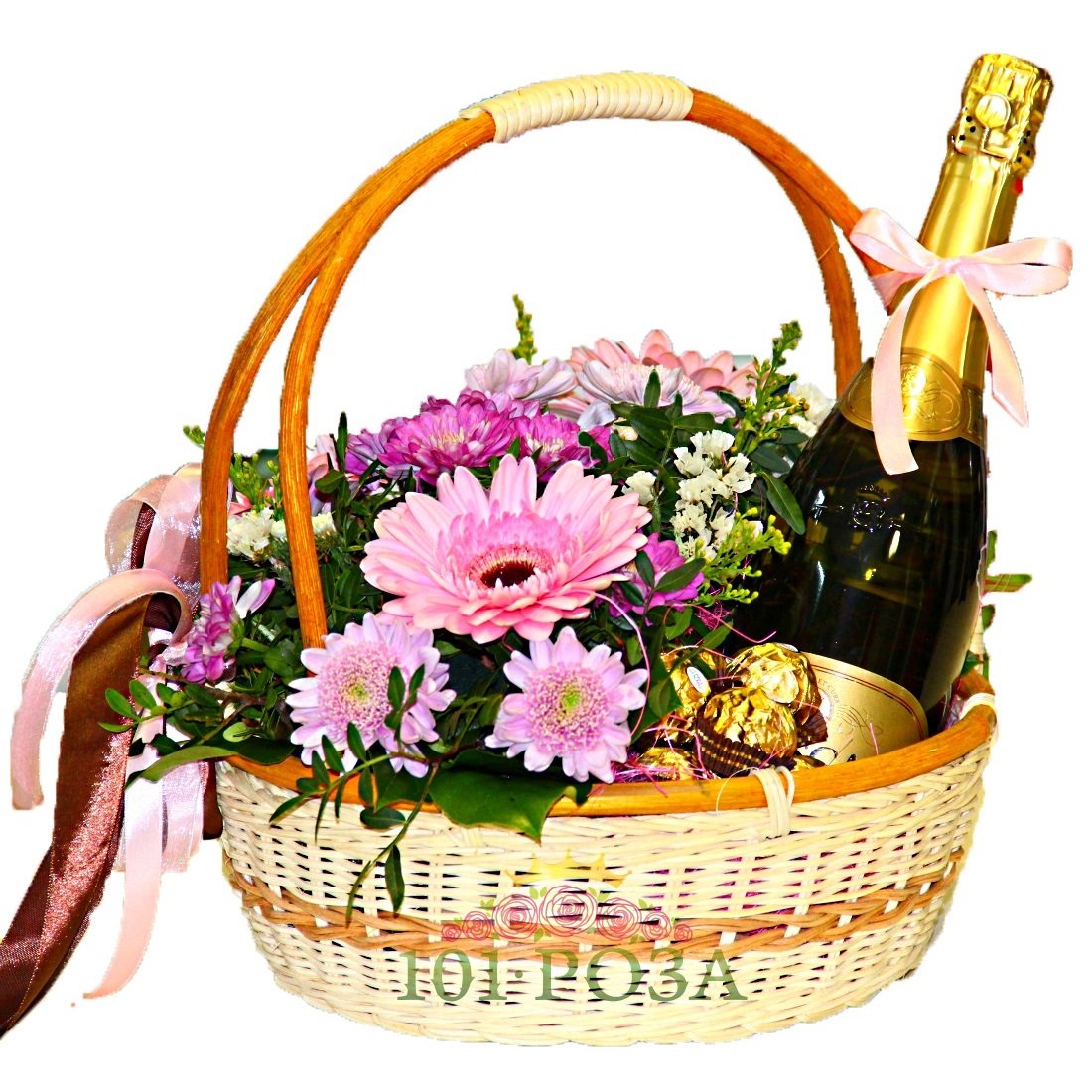 Цветы в корзинке