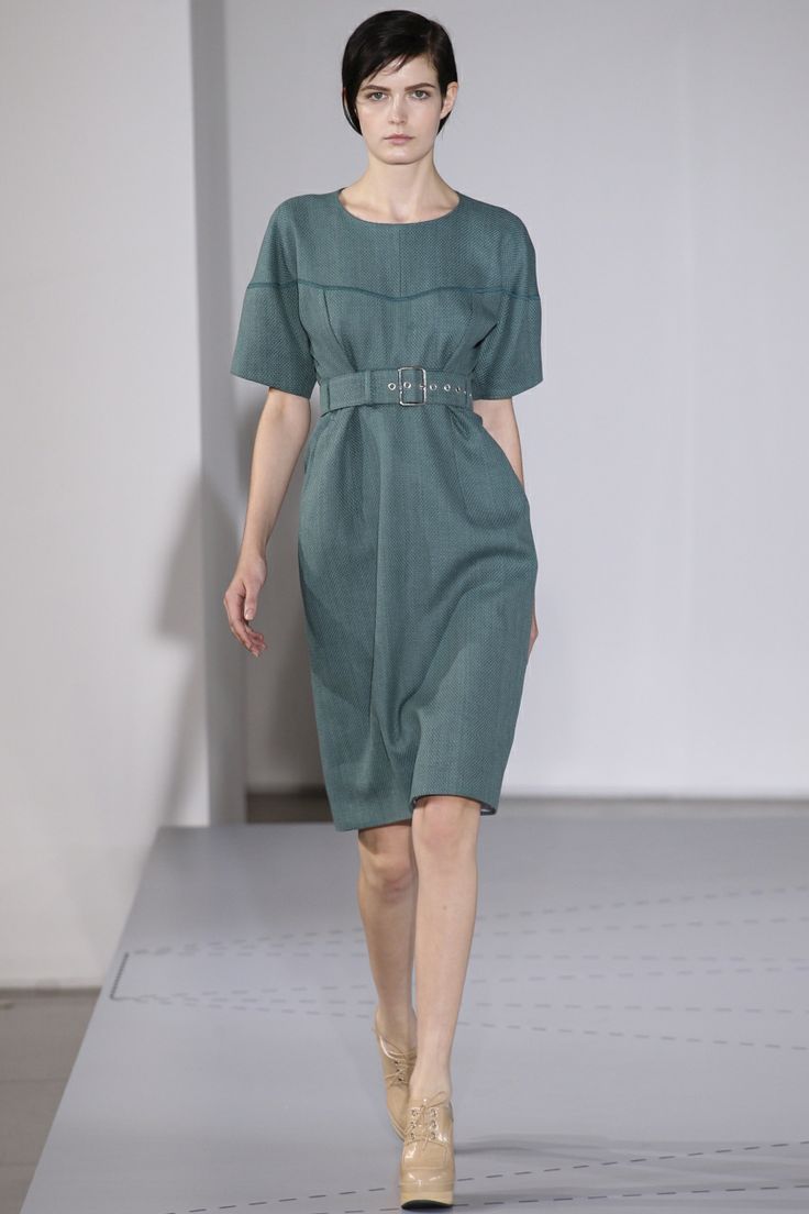 Jil Sander зеленое платье