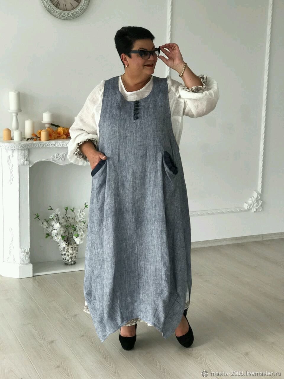 Платье бохо для полных