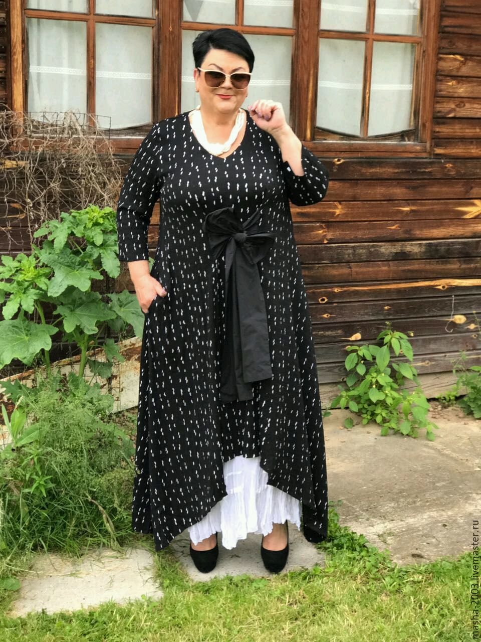 Платье бохо для полных женщин