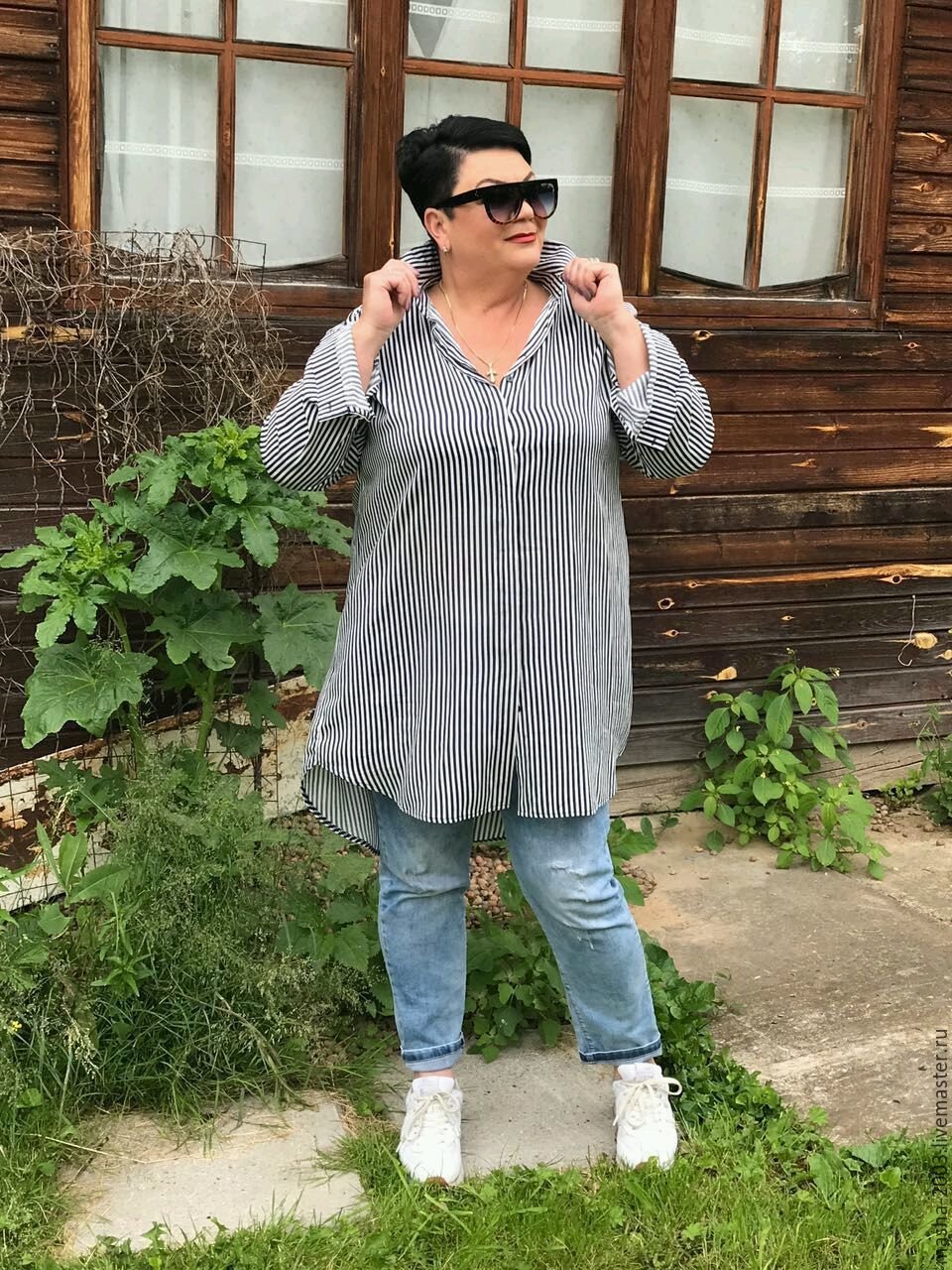Туника бохо для полных