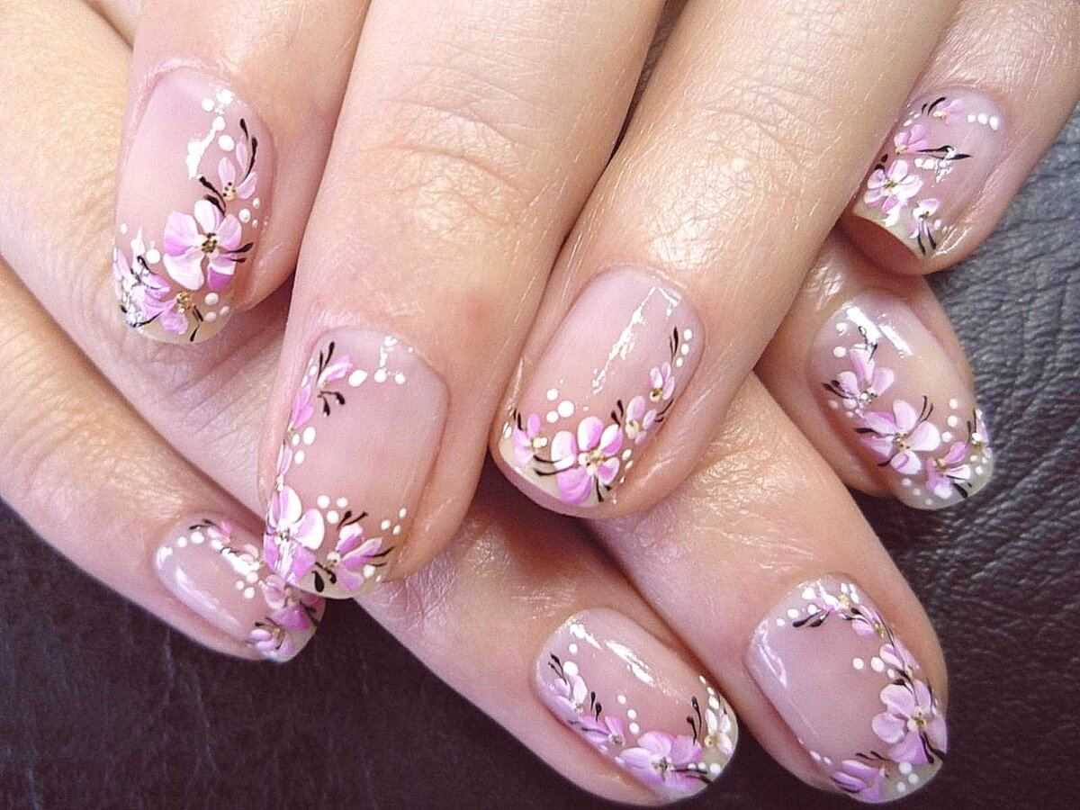 Ногти с цветочками