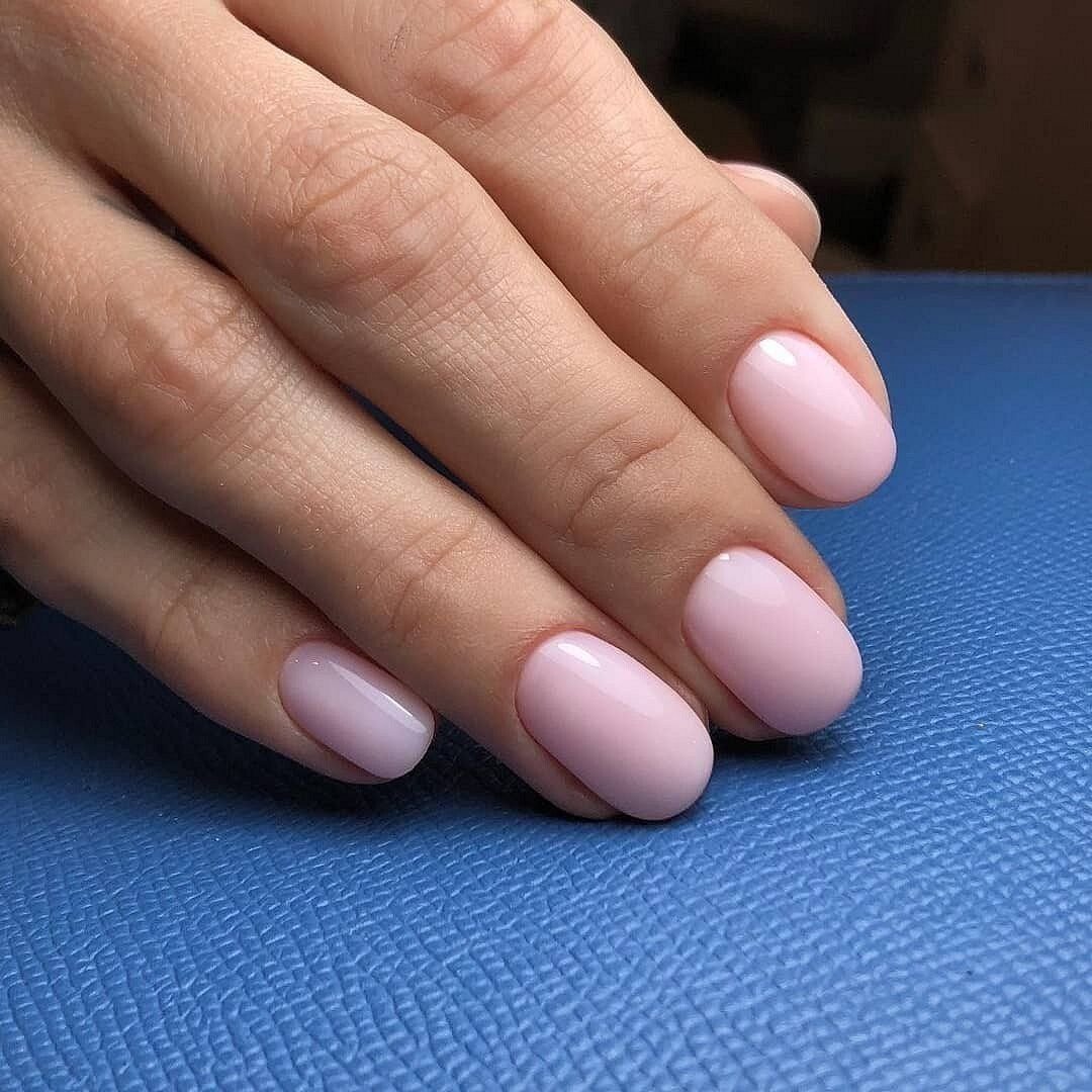 Короткие овальные ногти