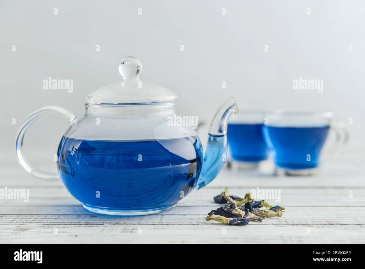 Чай синие цветы