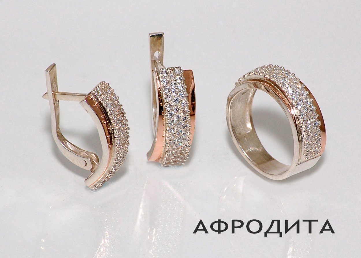 Серьги золото серебро