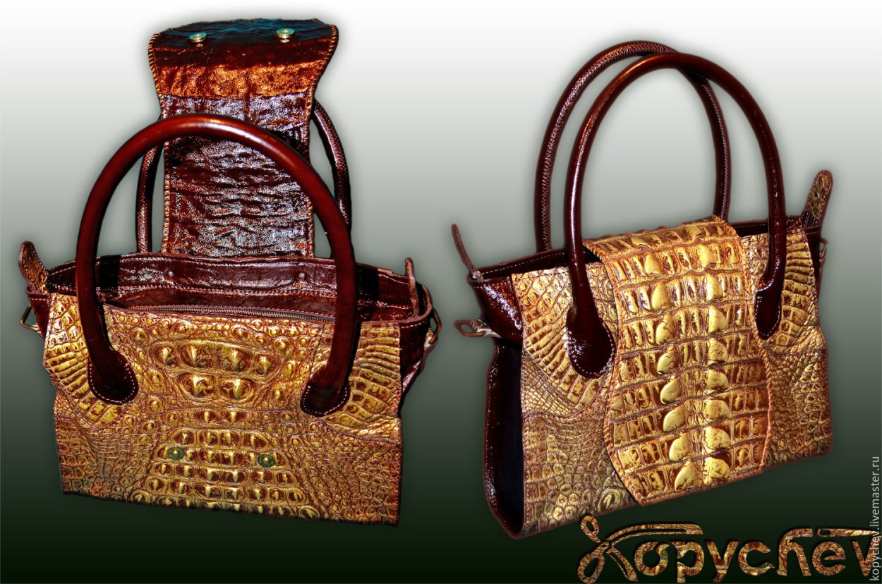 Женские сумки из крокодильей кожи