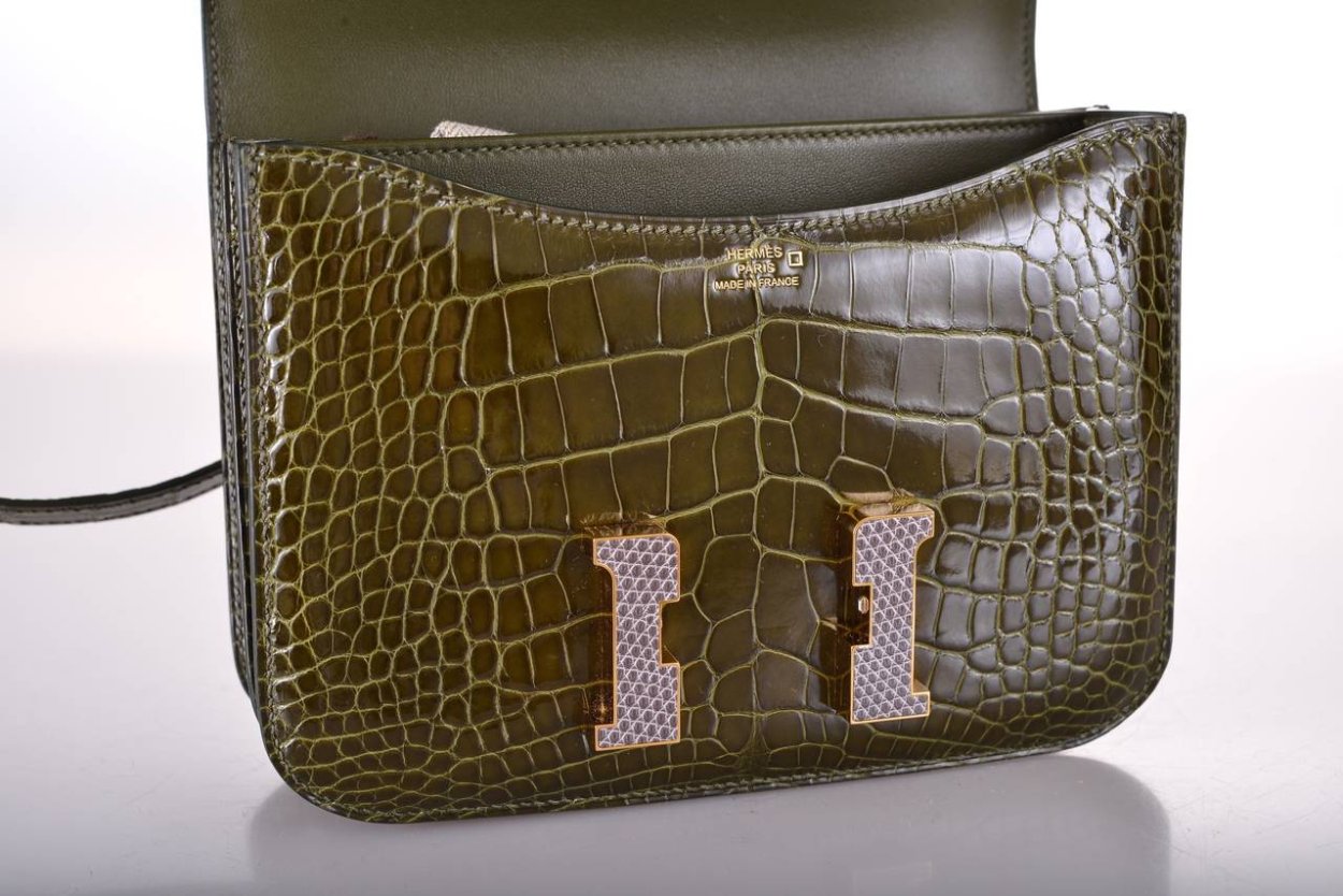Крокодиловая сумка Hermes