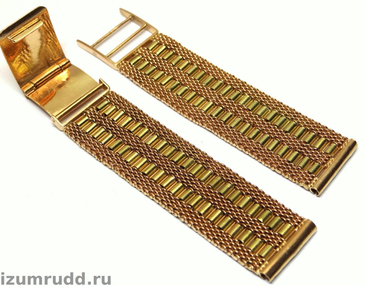 Золотой браслет для часов