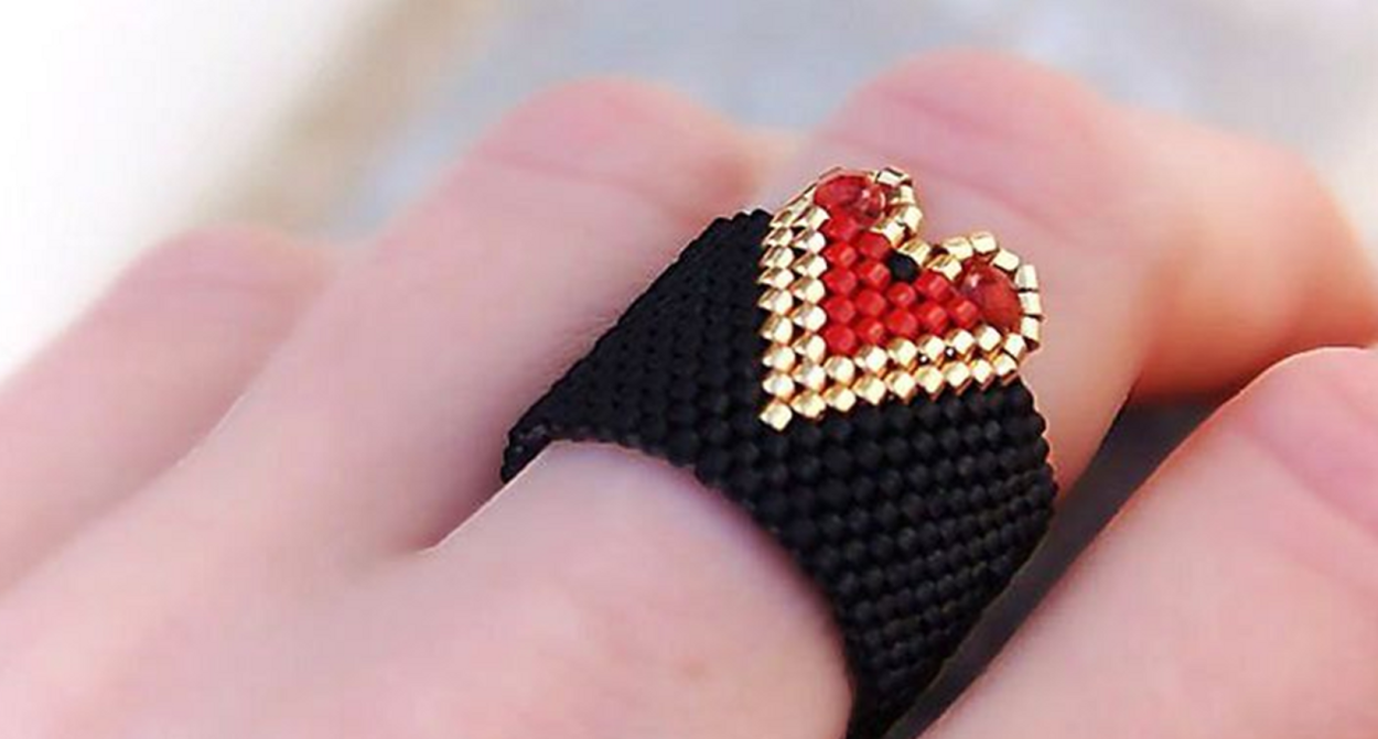 Кольца из бисера