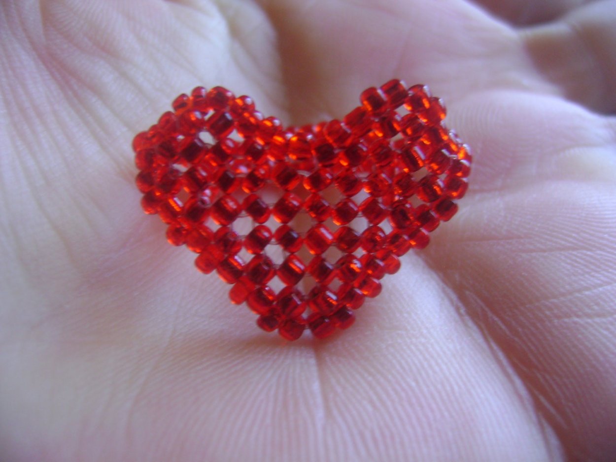 Сердце из бисера