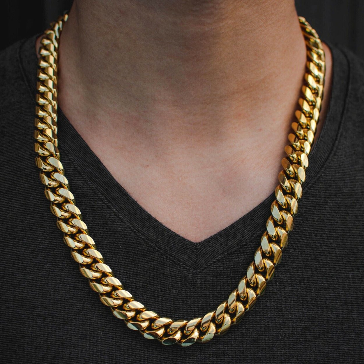 Золотая цепь Cuban link